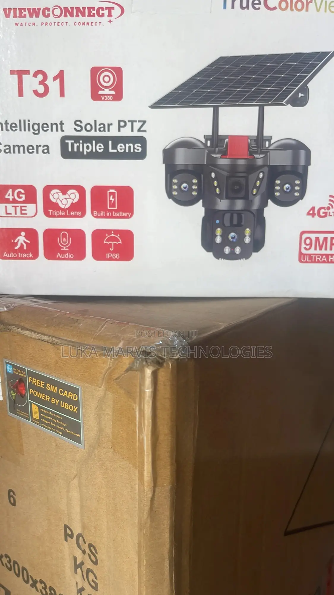 Triple Len Solar PTZ Camera