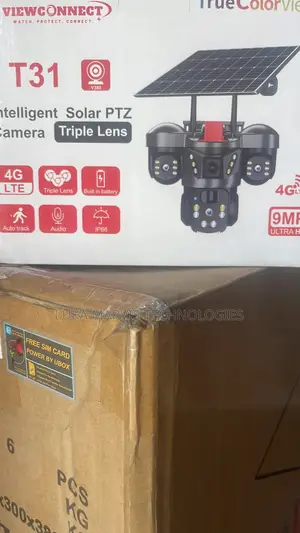 Triple Len Solar PTZ Camera