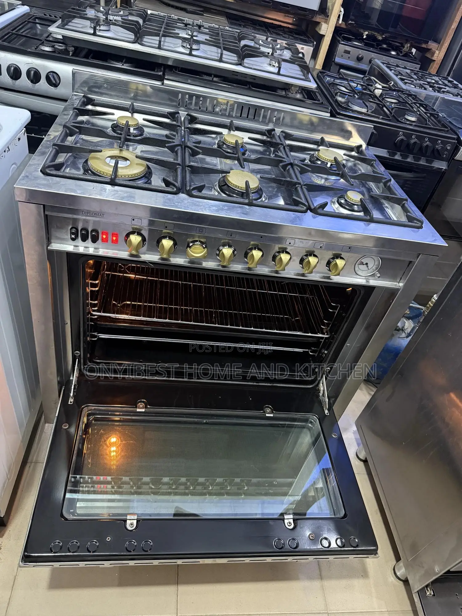Diplomat 6bunners Standing Gas Cooker