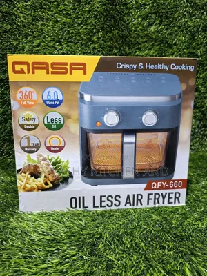 Qasa Oil Less Air Fryer Glass 6l