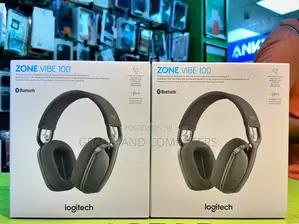 Logitech Zone Vibe 100 Wireless Headset With Noise Cancelling Mic