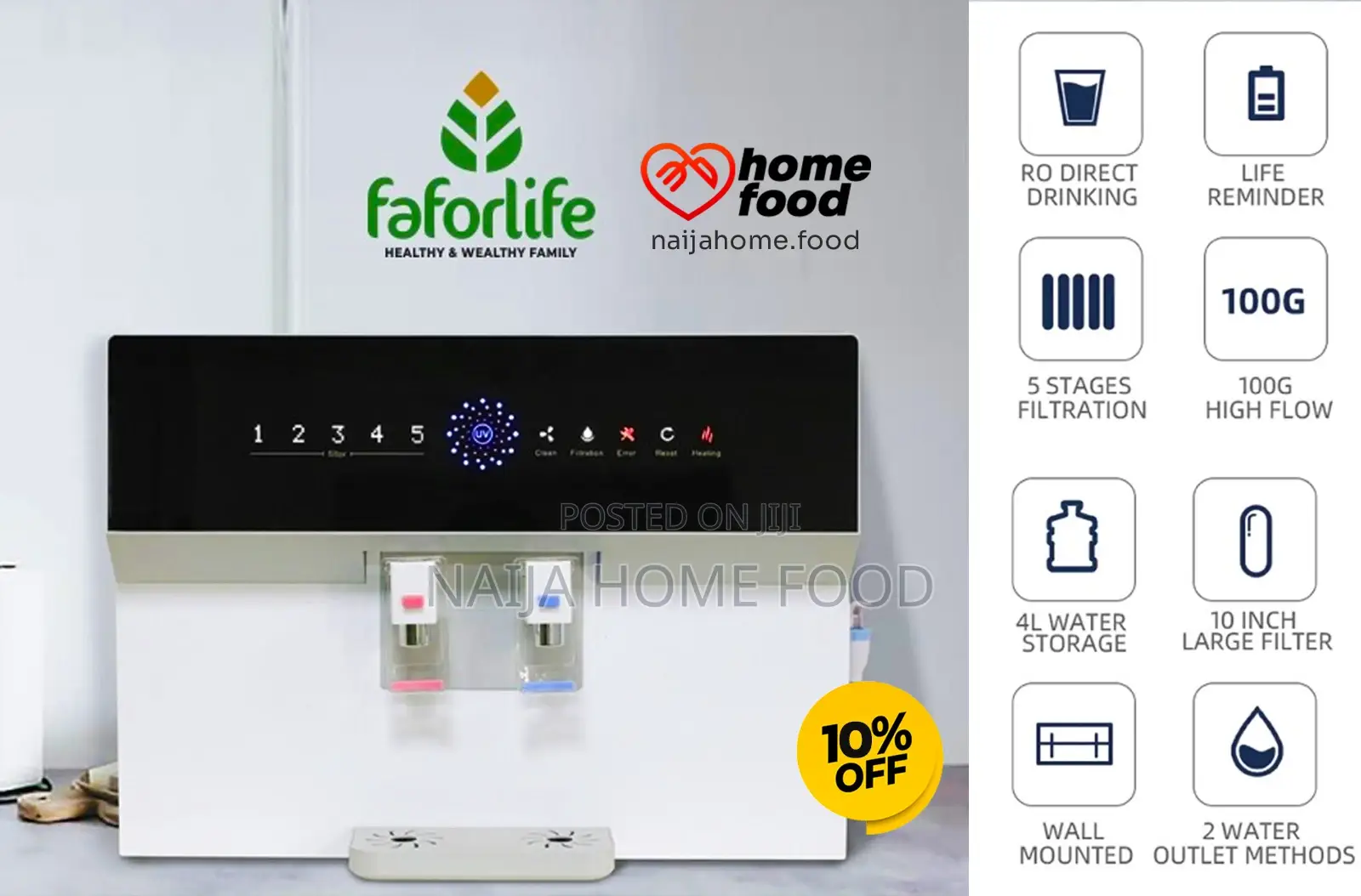 Order Fafor 5 Statge Alkalinewater Purifier Machine
