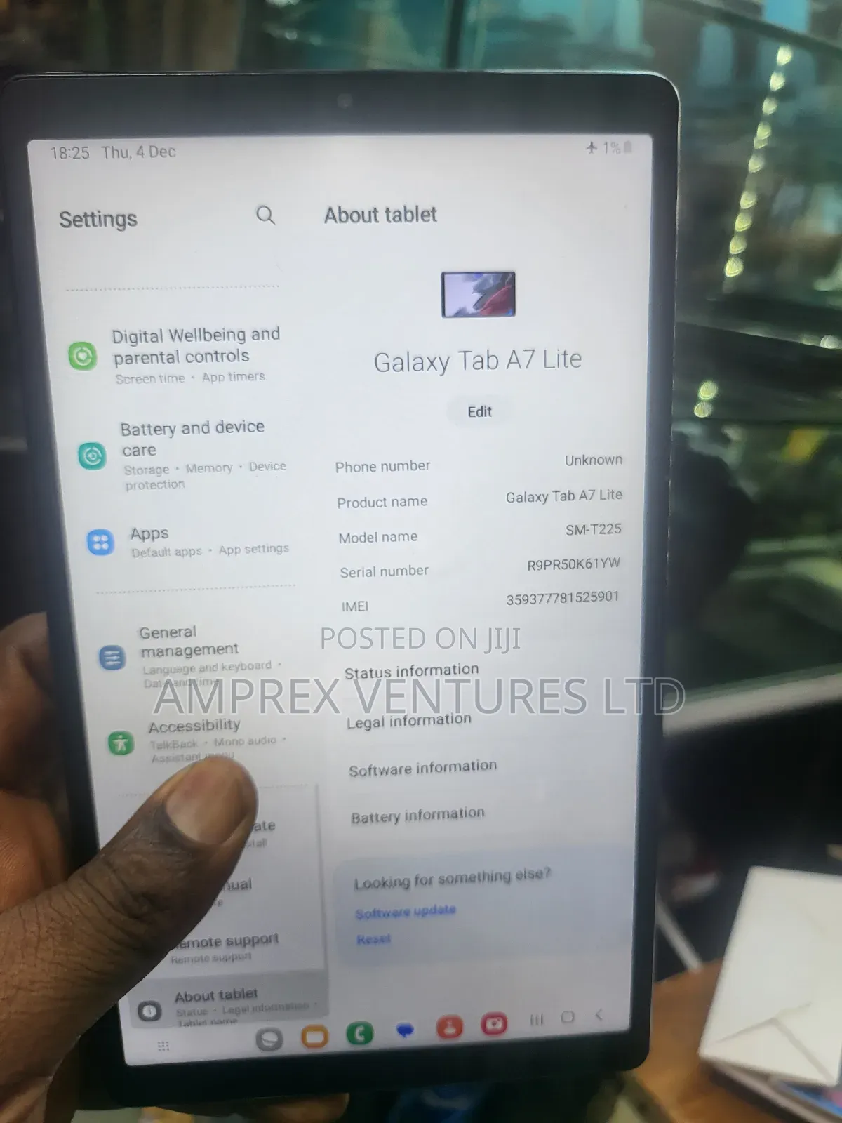 Samsung Galaxy Tab A7 Lite 32 GB Silver