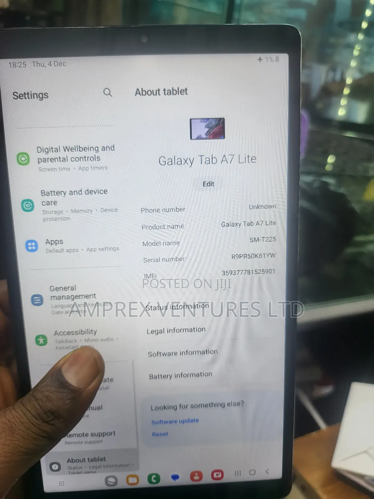 Samsung Galaxy Tab A7 Lite 32 GB Silver