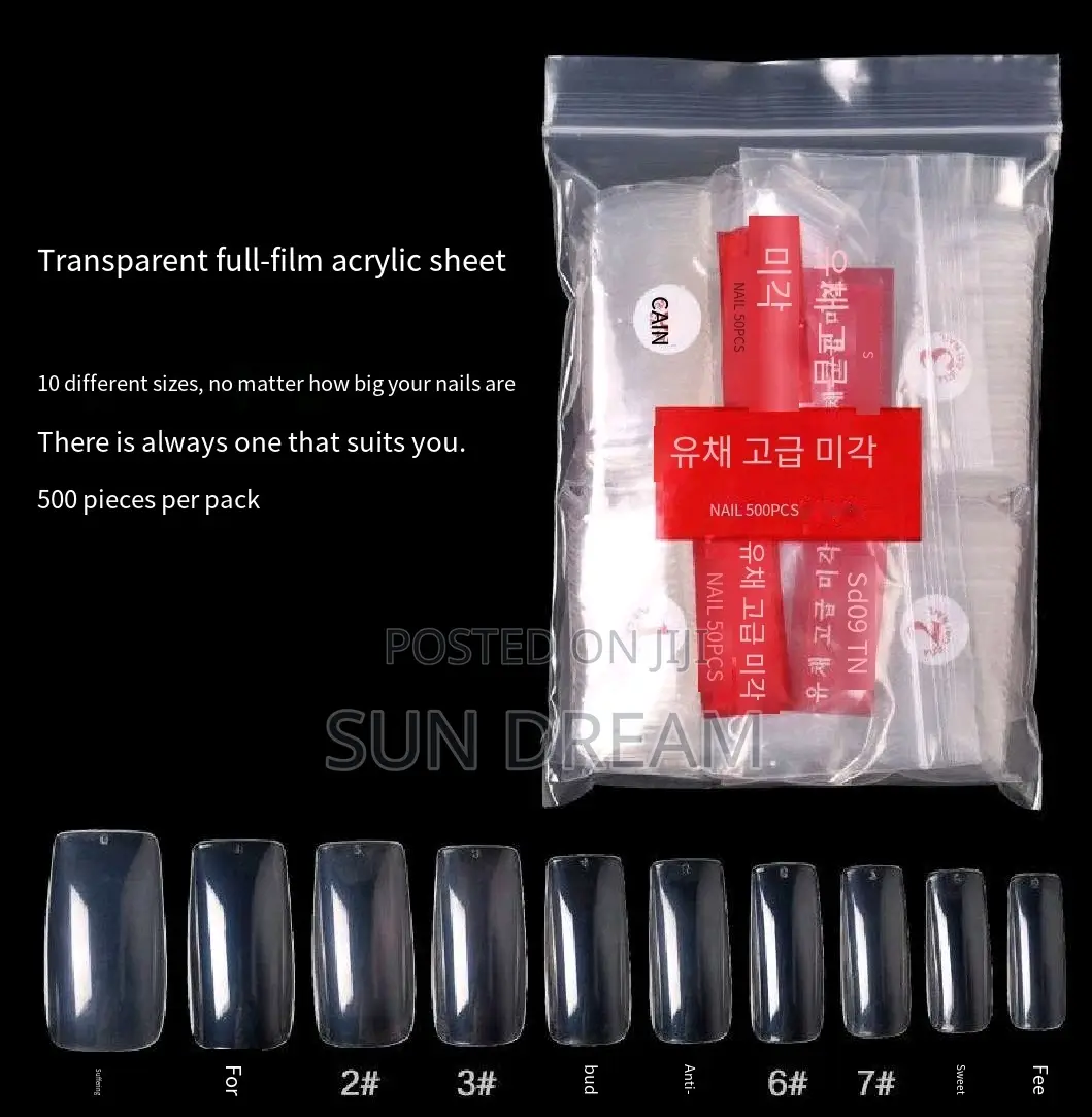 Nail Tips French Manicure Tips Half-attache Nail Extension