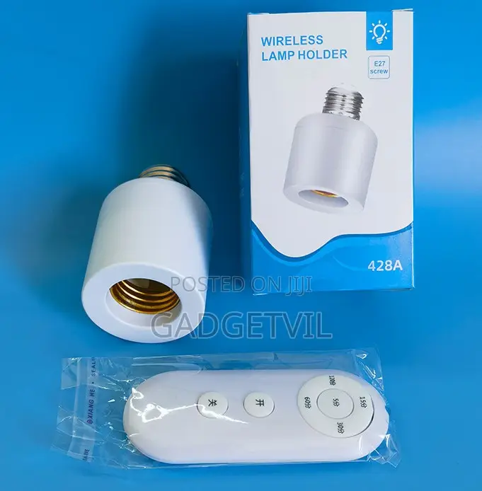 E27 Screw-in Wireless Remote Control Lamp Holder