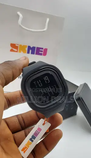 Black Stylish Sport Waterproof Men's Wrist Watch