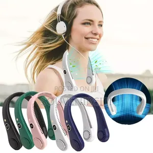 Rechargeable Bladeless Neck Fan With Display