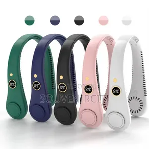 Rechargeable Bladeless Neck Fan With Display