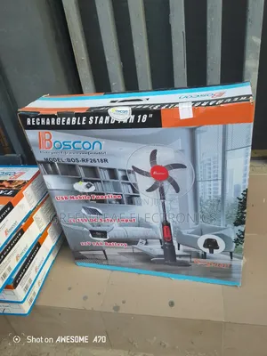 Boscon 18inches Rechargeable Fan