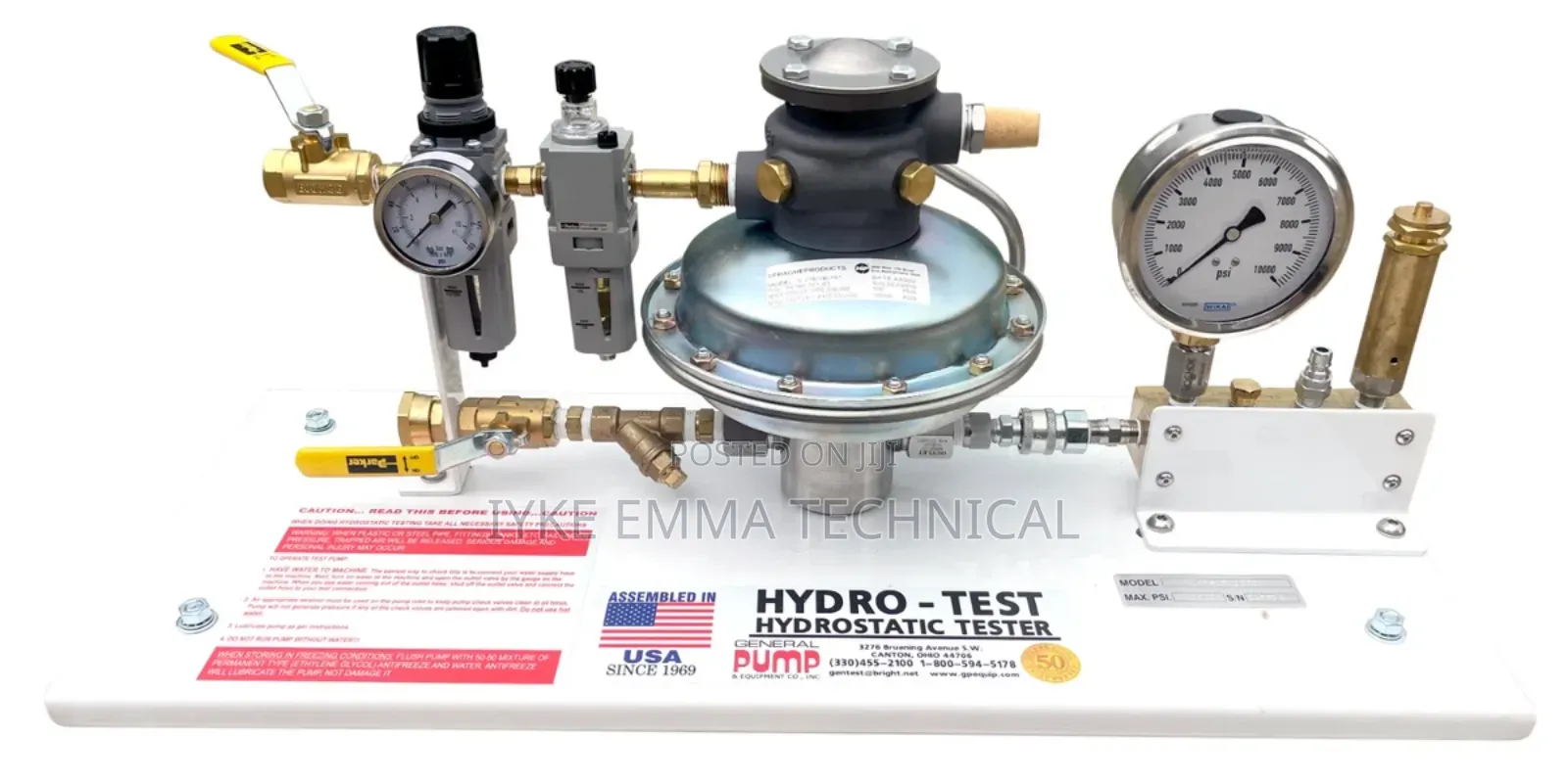 Air Powered / Pneumatic Hydrostatic Test Pump Unit