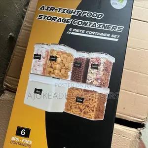 6in1 Solid Plastic Airtight Container