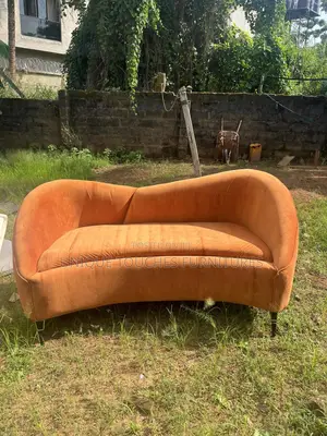 Curvy Orange Sofa for Ante Room