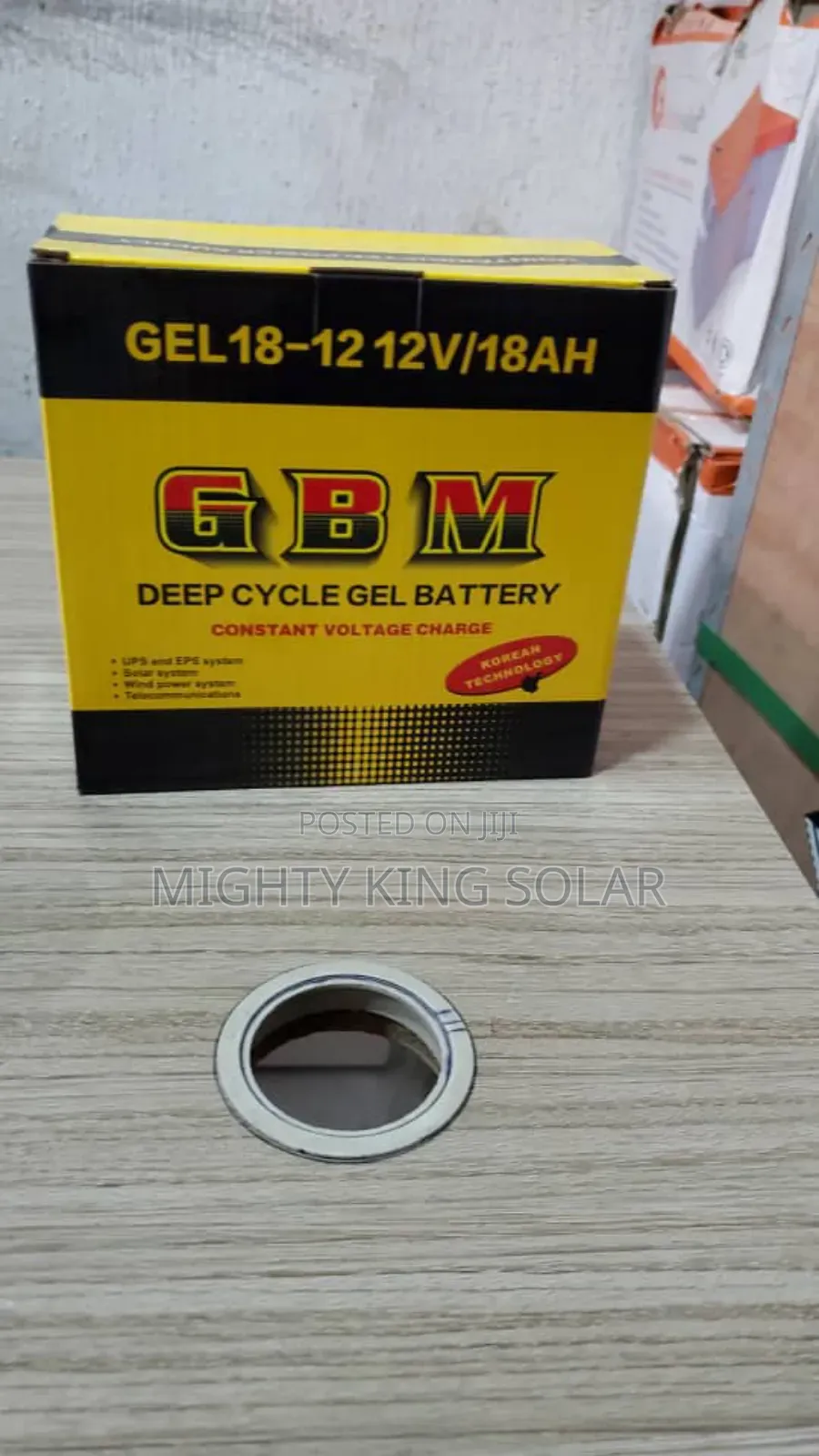 18ah GBM Gel Battery