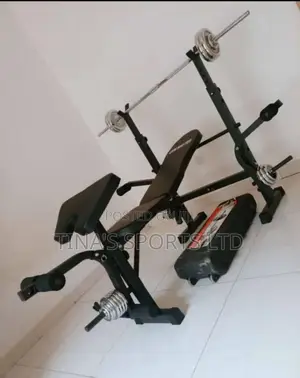 Commercial Weight Lifting Bench With 50kg Dumbell