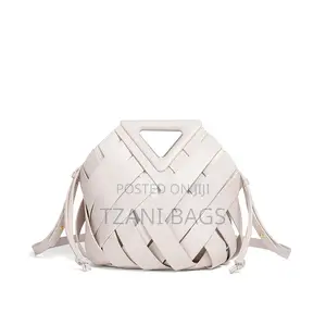 Leather Woven Handbag