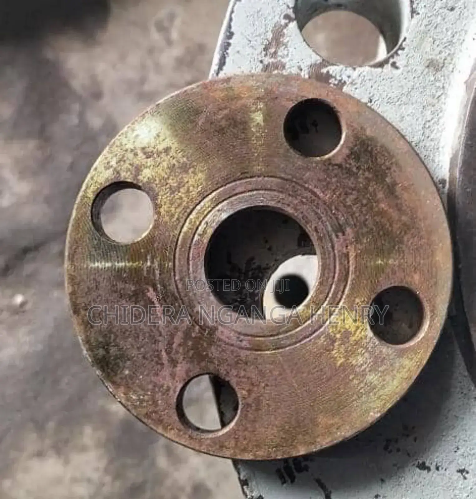 1" 10 K Flat Flange 4 Holes