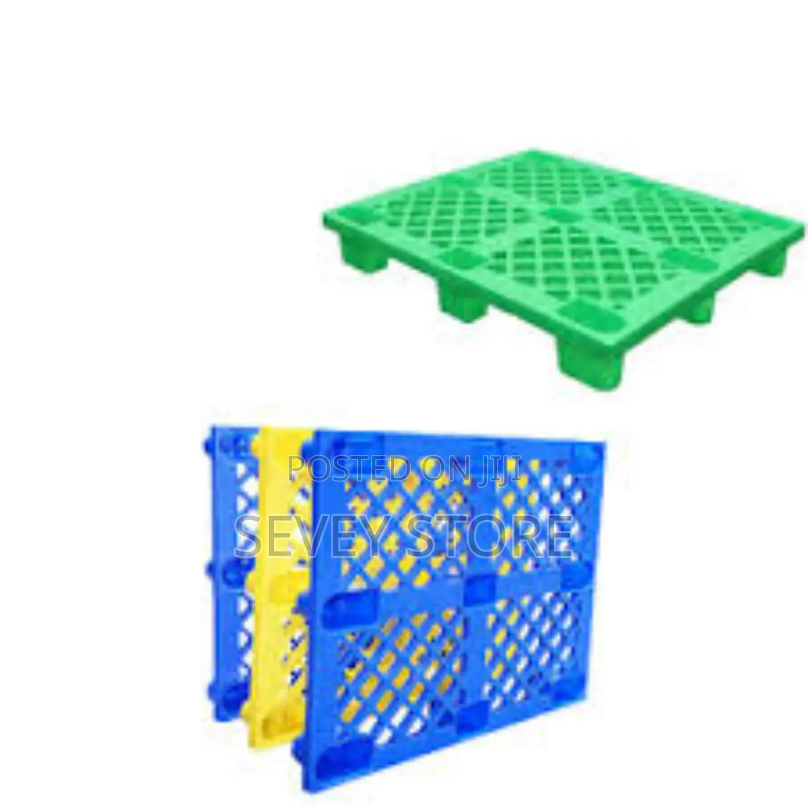 Green Plastic Pallets, Nestable Polyethylene Pallets