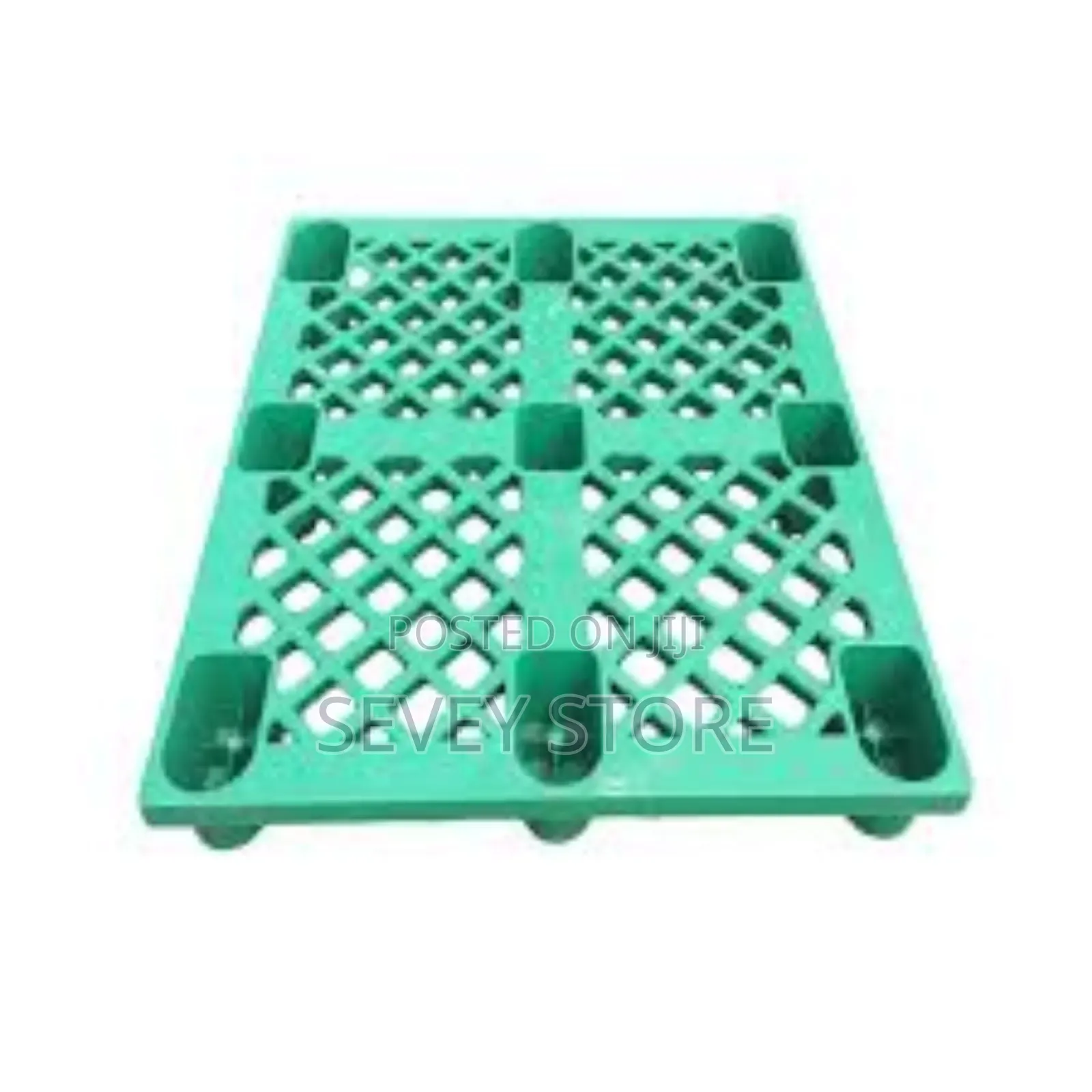 Green Plastic Pallets, Nestable Polyethylene Pallets