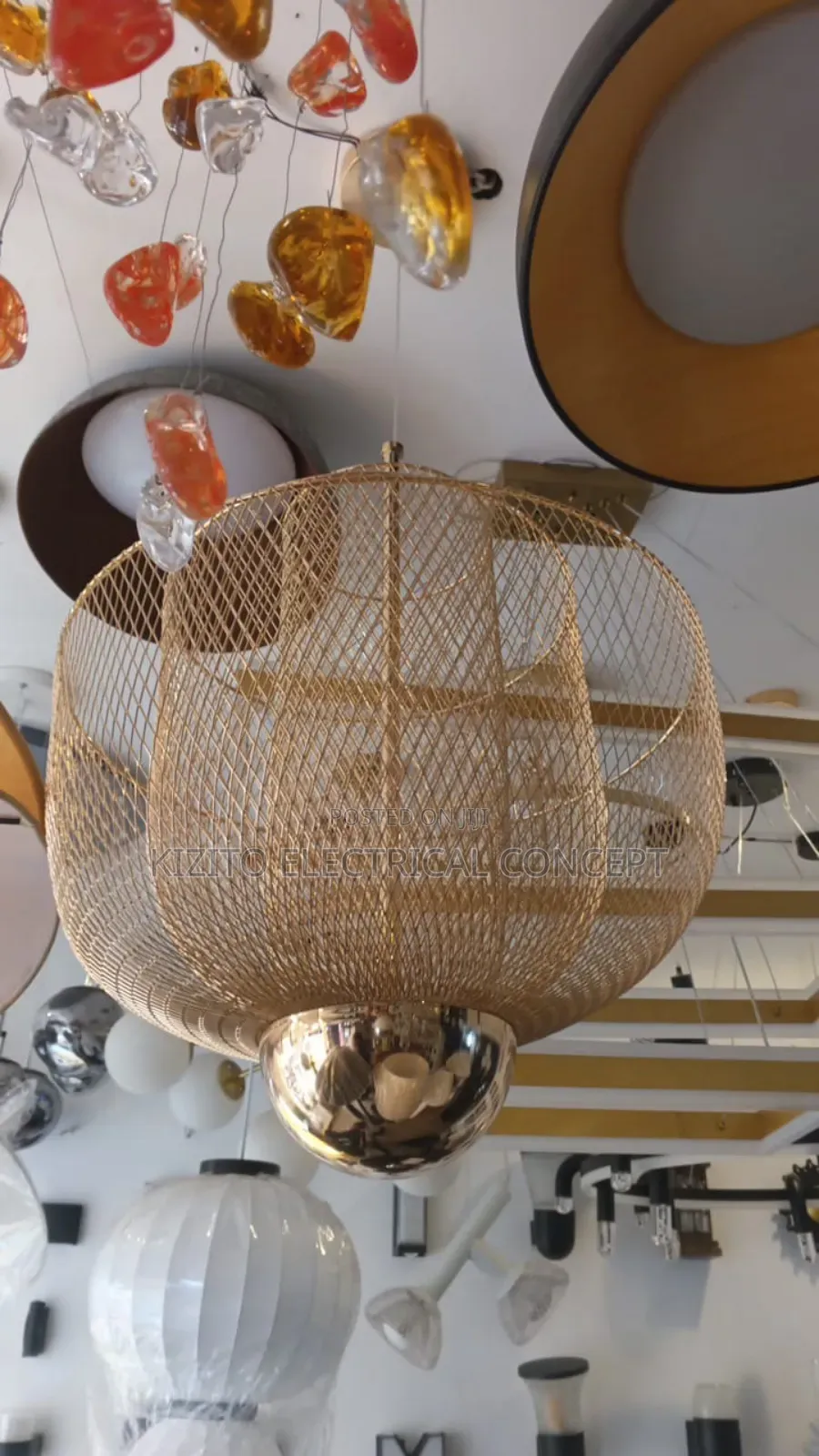 Nodic Design Grid Led Chandelier.