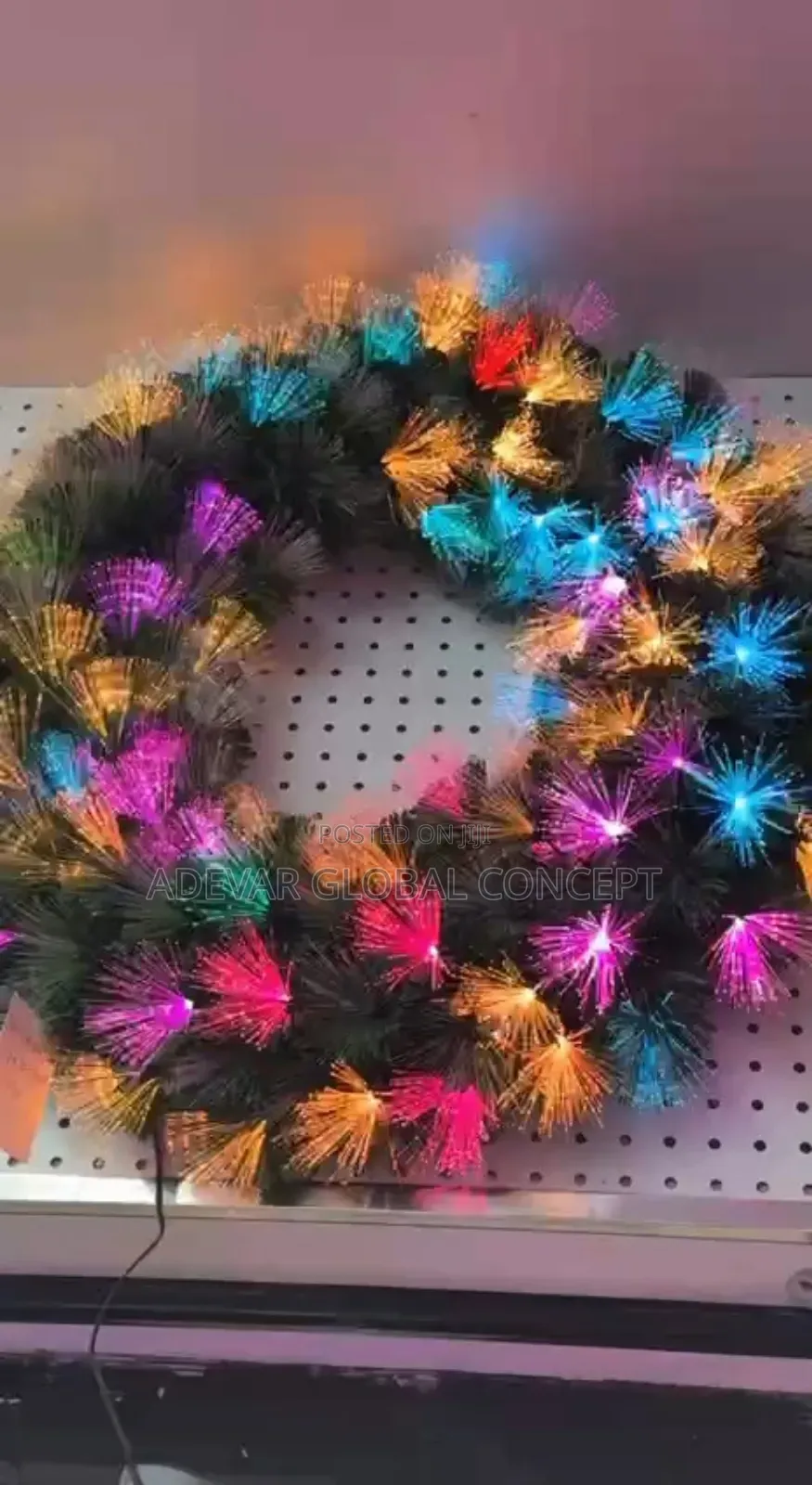 60cm Wreath With Light Decoration
