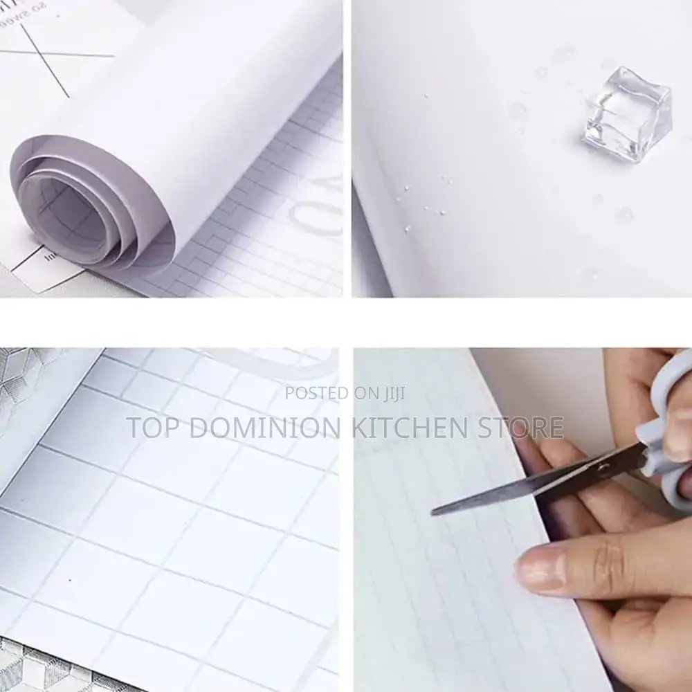 Plain White Marble Wallpaper Sticker