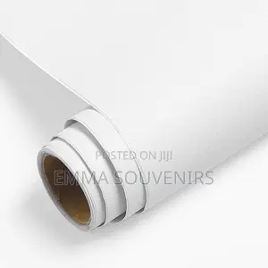 Plain White Marble Wallpaper Sticker