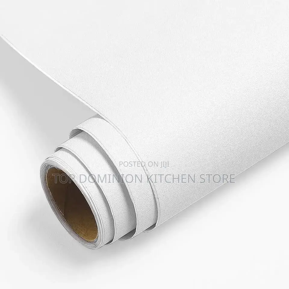 Plain White Marble Wallpaper Sticker