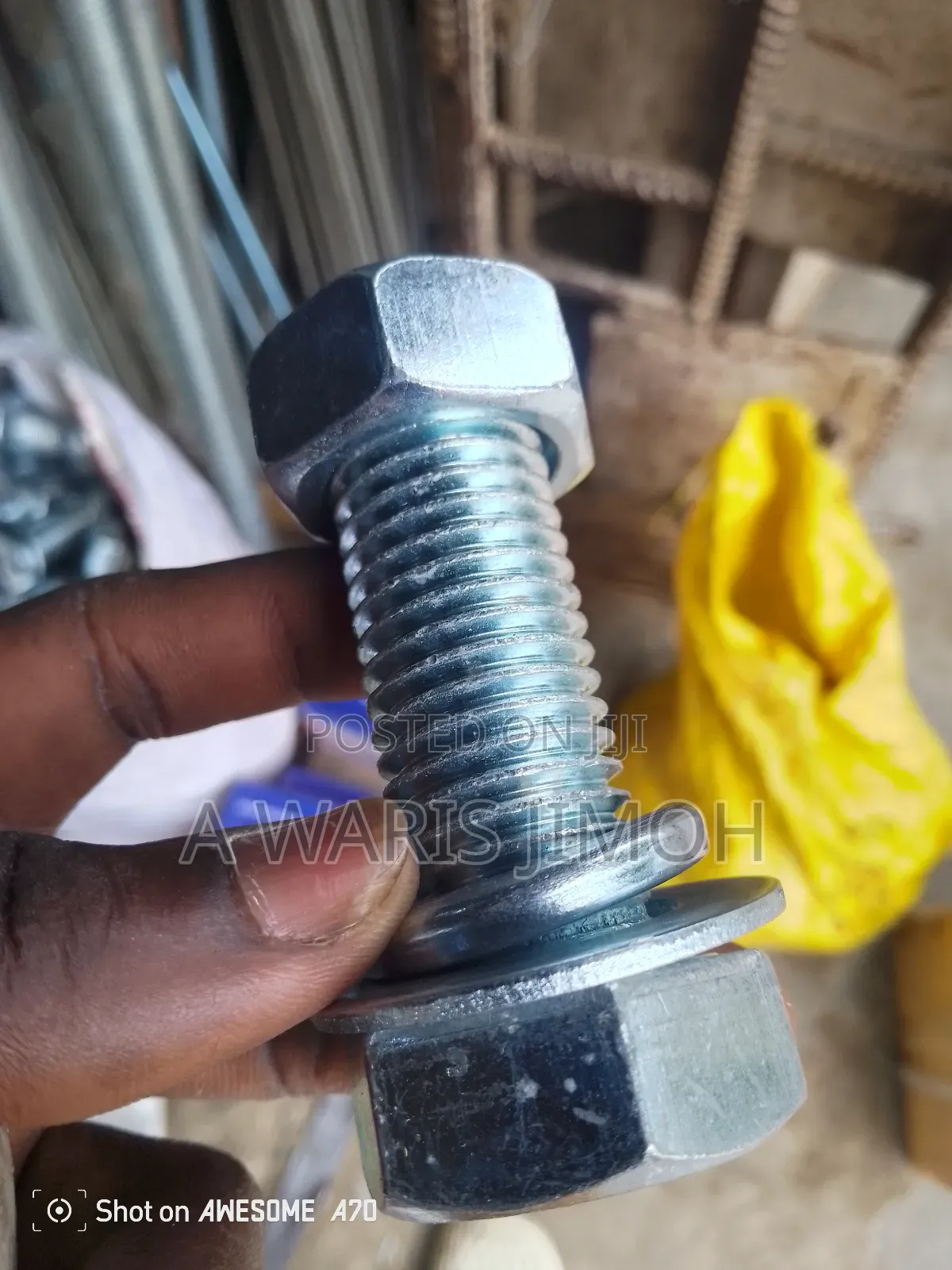 24×70 Bolt and Nut With Washer