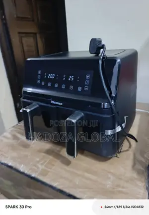 8-litre Countertop Air Fryer With Dual Baskets – Hisense