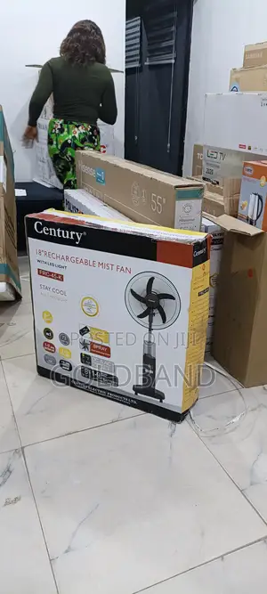 Century 18" Mist Fan With Rechargeable Lithium Battery