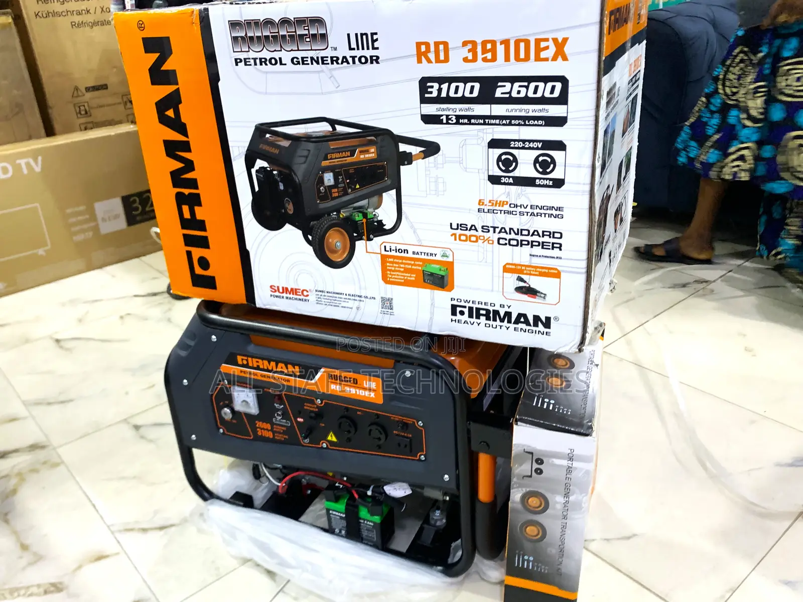 Firman Original Rd3910ex Rugged Generator – Silent Operation