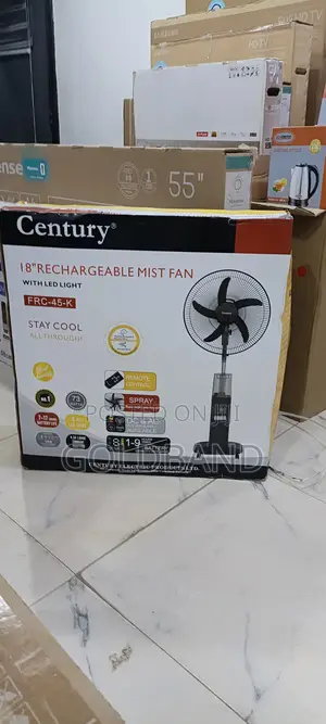 Century 18" Quiet Rechargeable Mist Fan