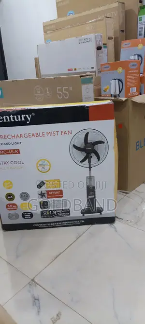 Century 18" Rechargeable Floor Mist Fan