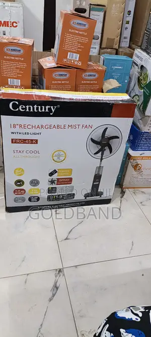 Century 18" Energy-Saving Rechargeable Mist Fan