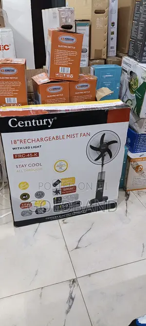 Century 18" Outdoor Cooling Rechargeable Mist Fan