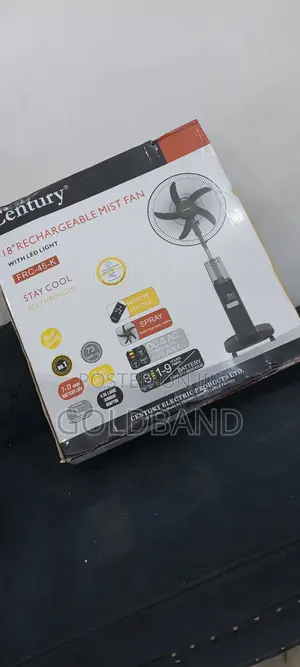 Century 18" Rechargeable Fan With Water Tank