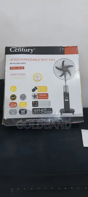 Century 18-Inch Rechargeable Mist Cooling System Fan