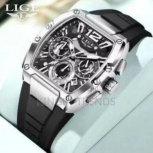 Men Lige 
Active Chronograph Rubber Strap Wristwatch
