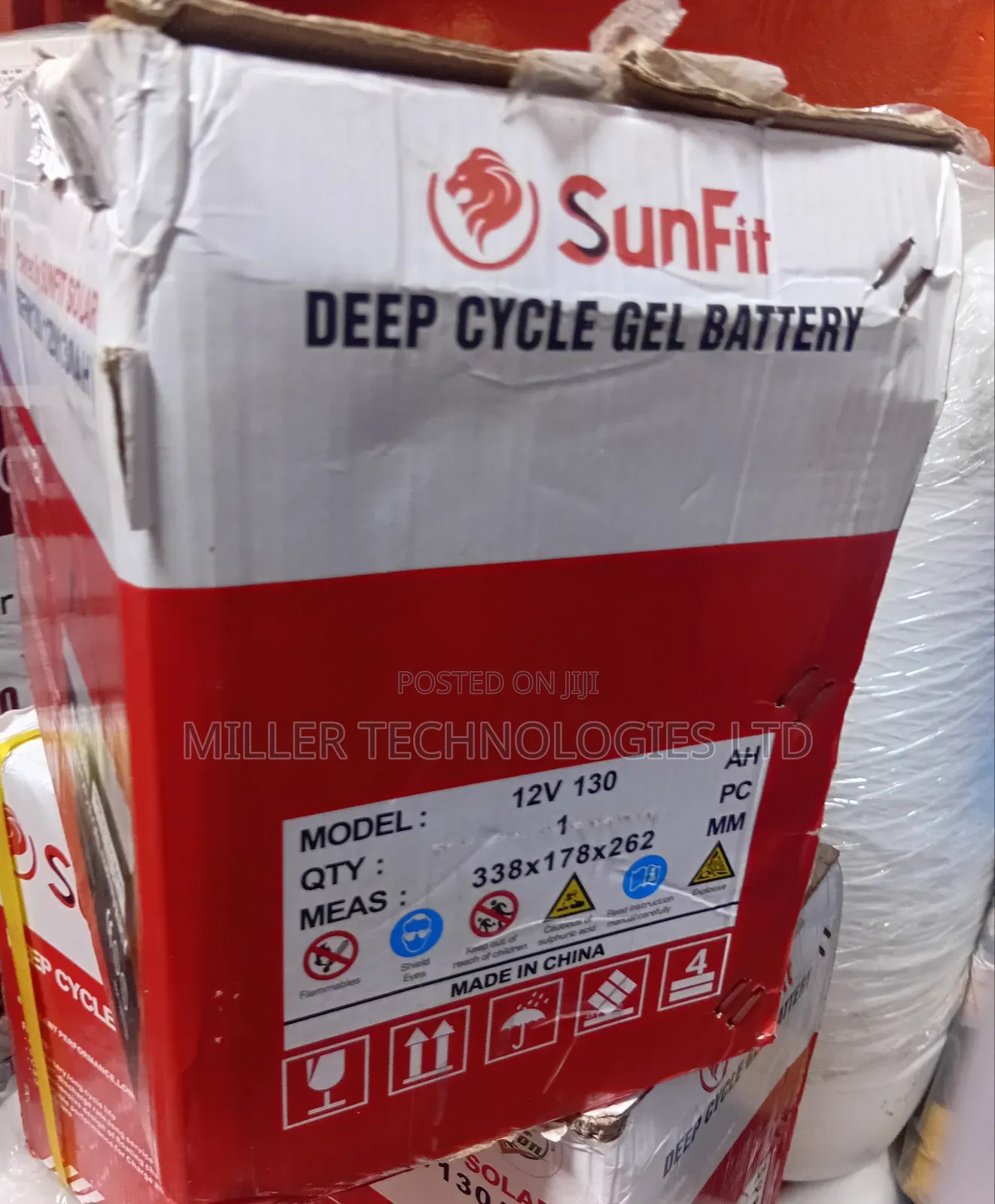 Sunfit Gel Battery 130ah 12v