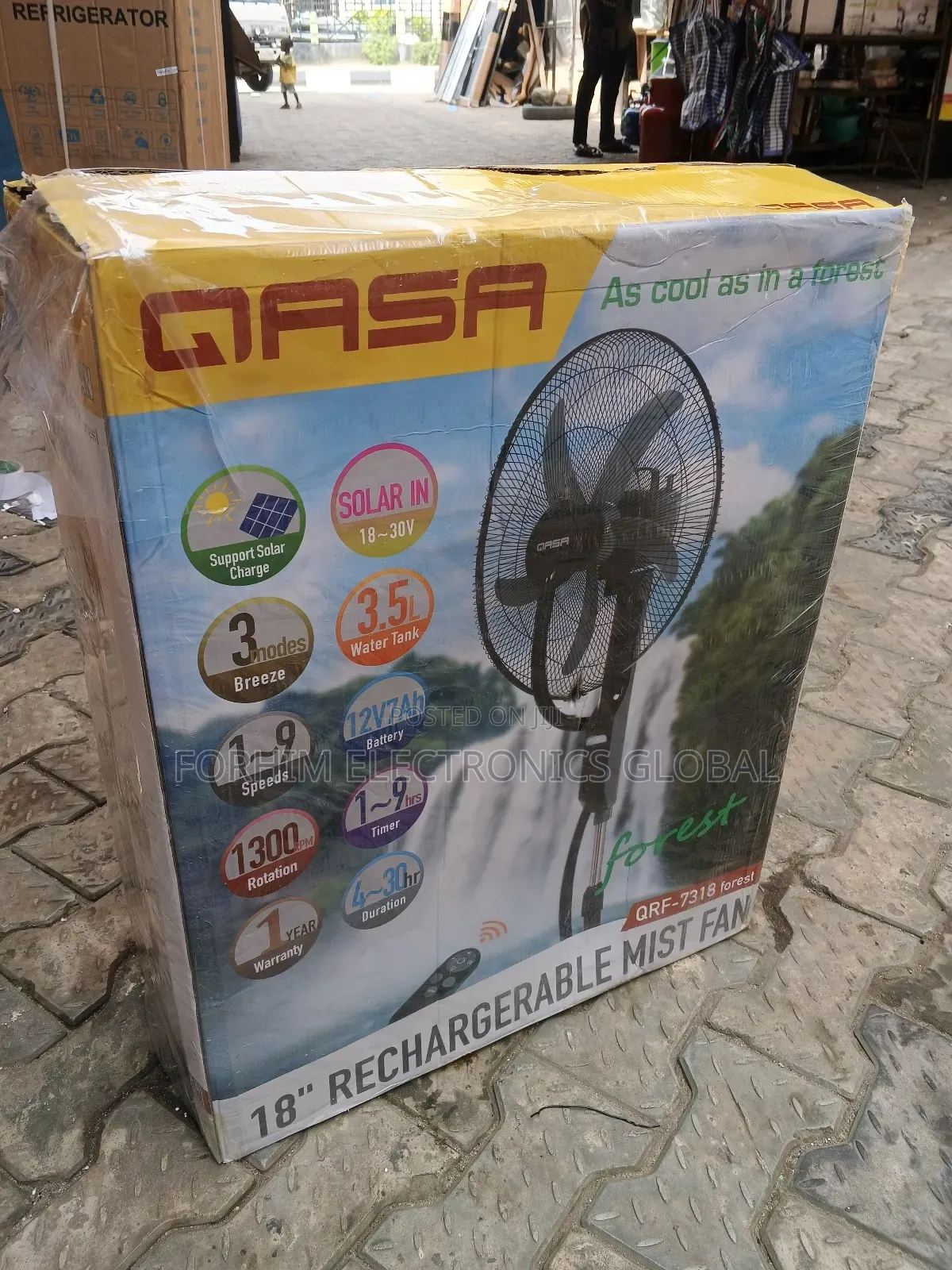 18"Rechargeable Mist Fan