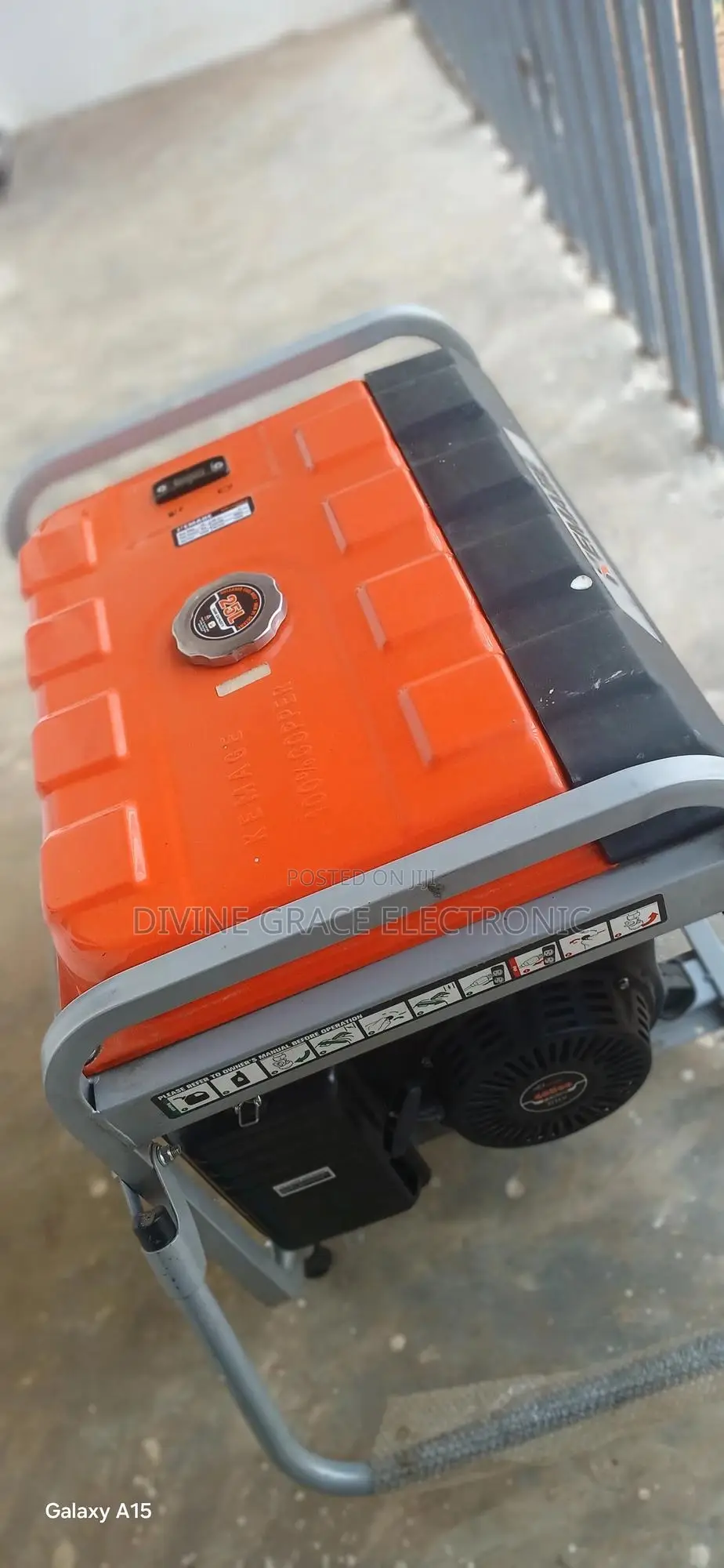 6 Month Old Used Kemage Petrol Generator