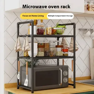 3 Tier Expandable Adjustable Microwave Stand
