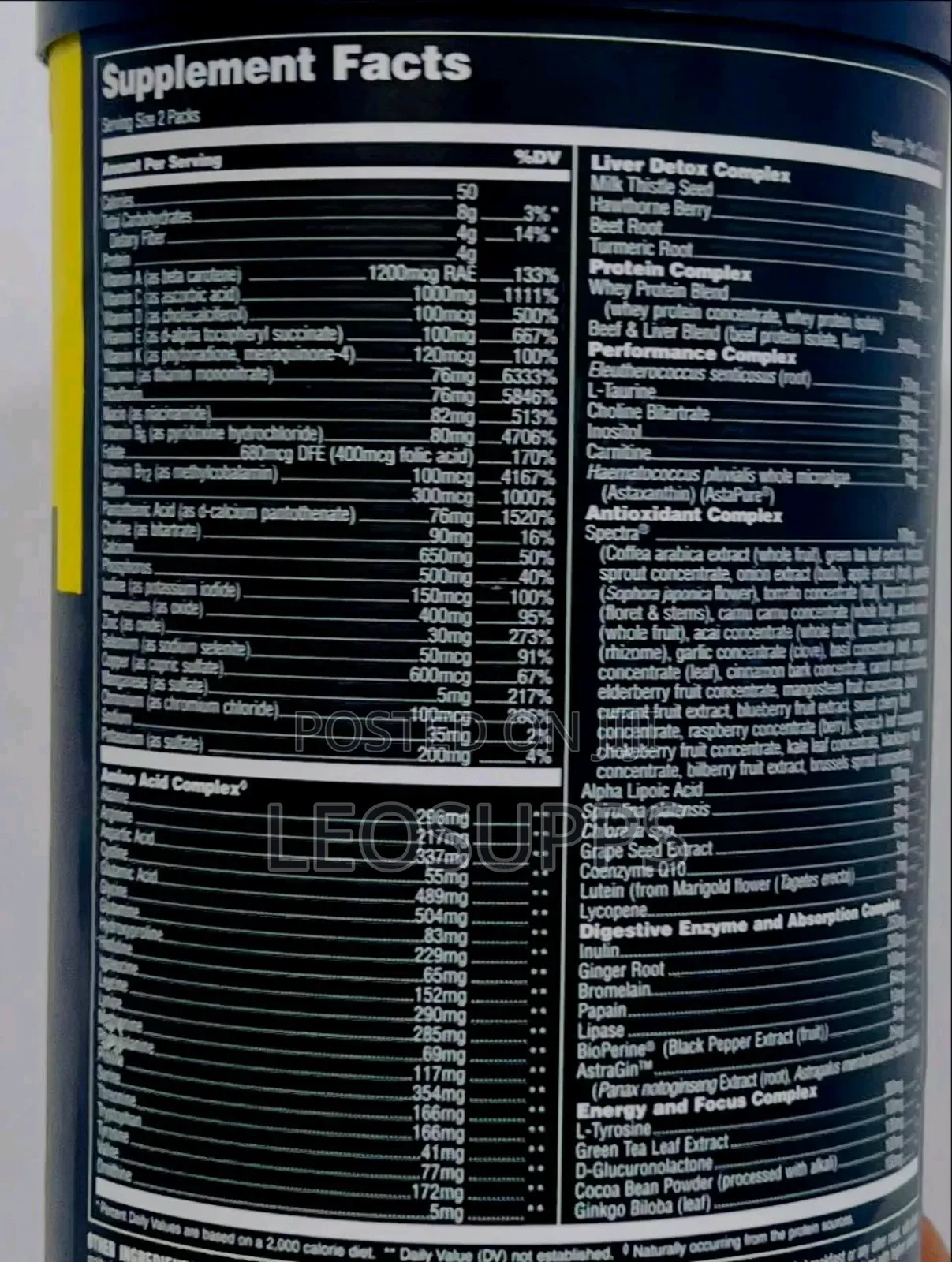 Animal Pak (42servings)