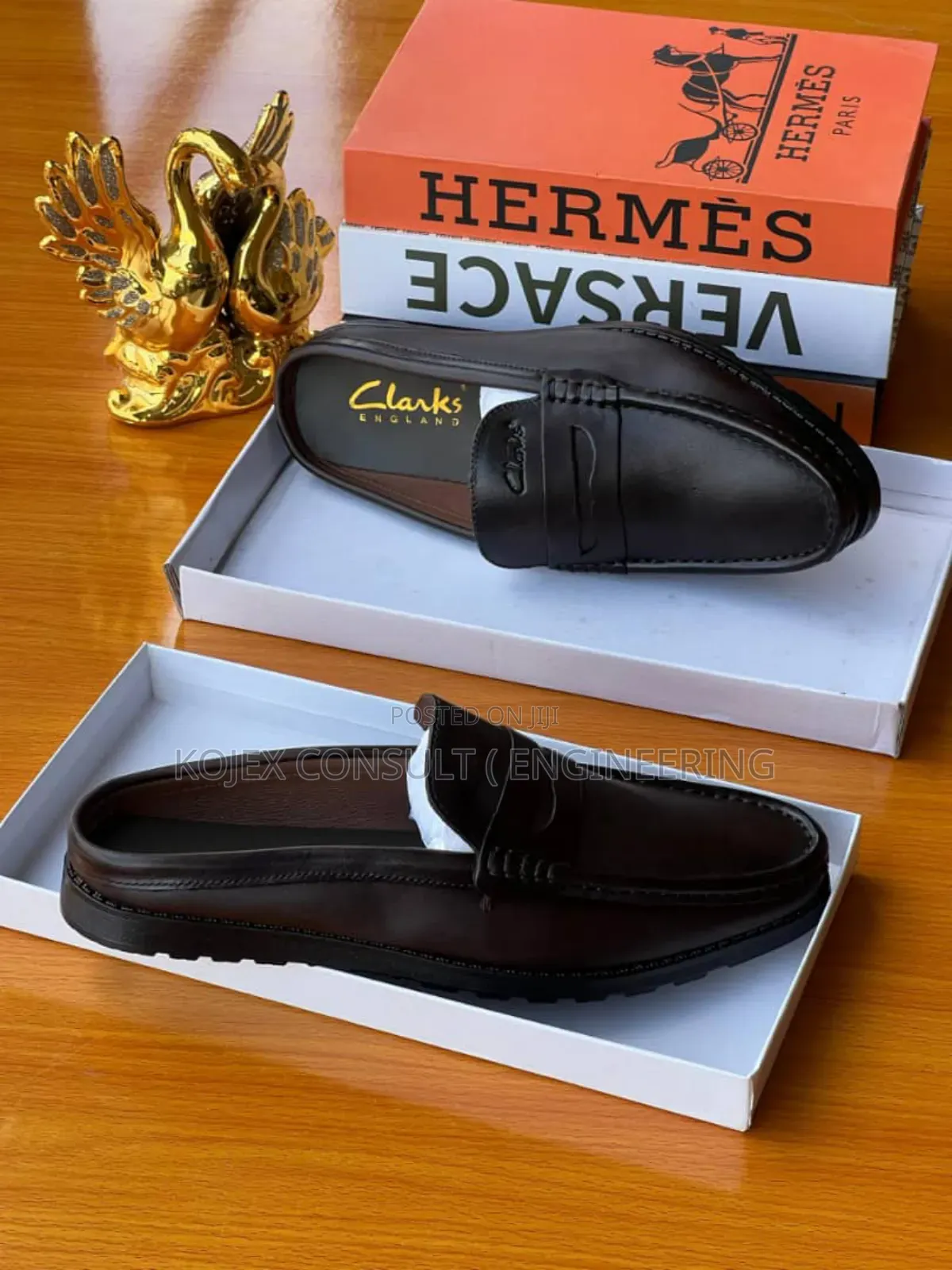 Clarks Leather Half Shoe
