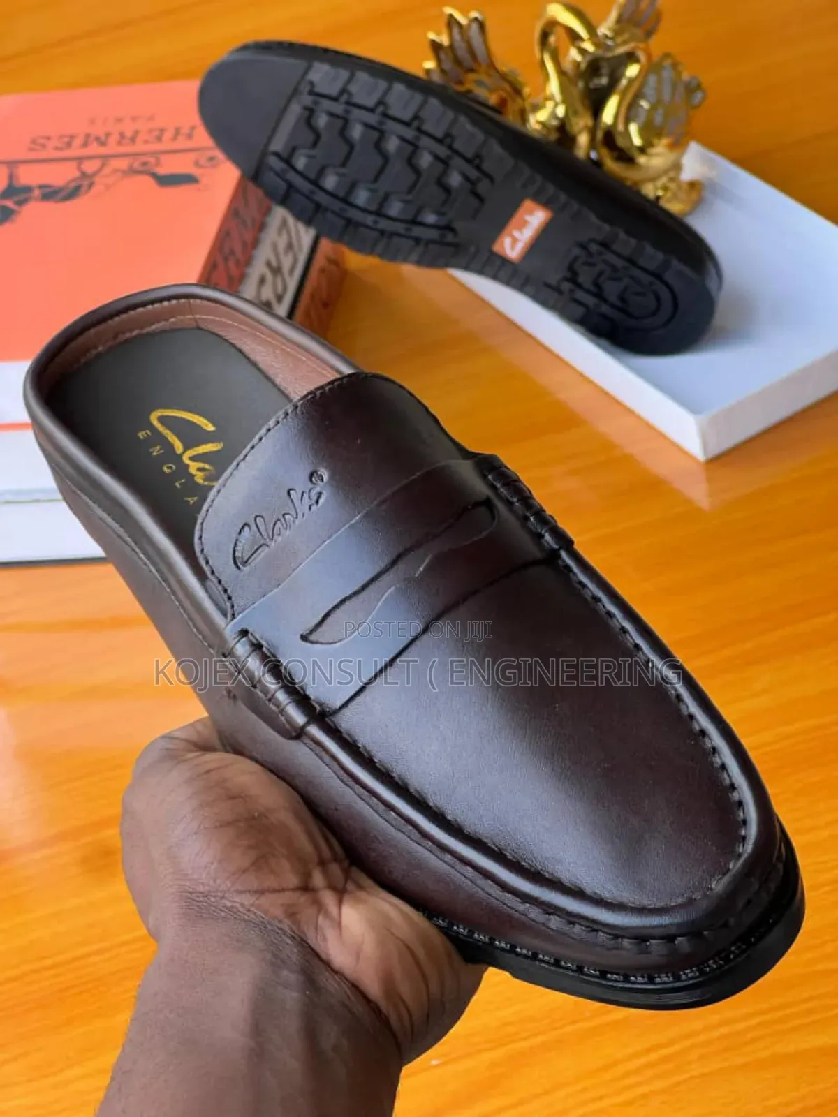 Clarks Leather Half Shoe