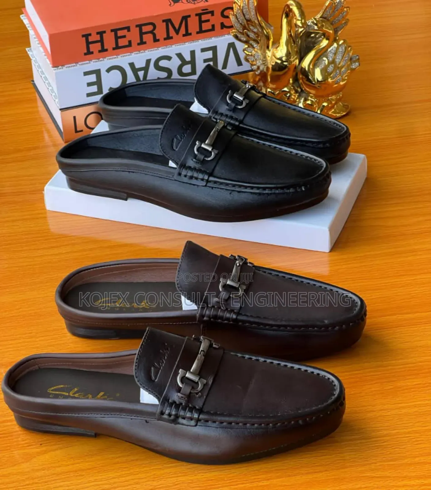 Clarks Leather Half Shoe