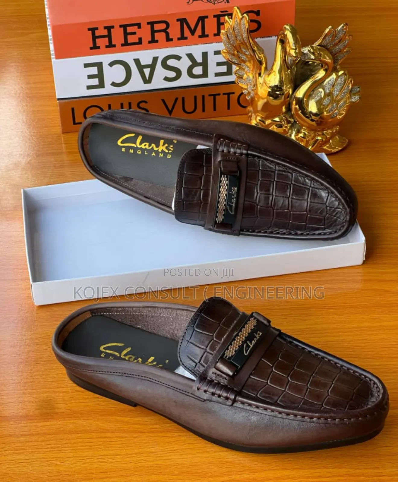 Clarks Leather Half Shoe