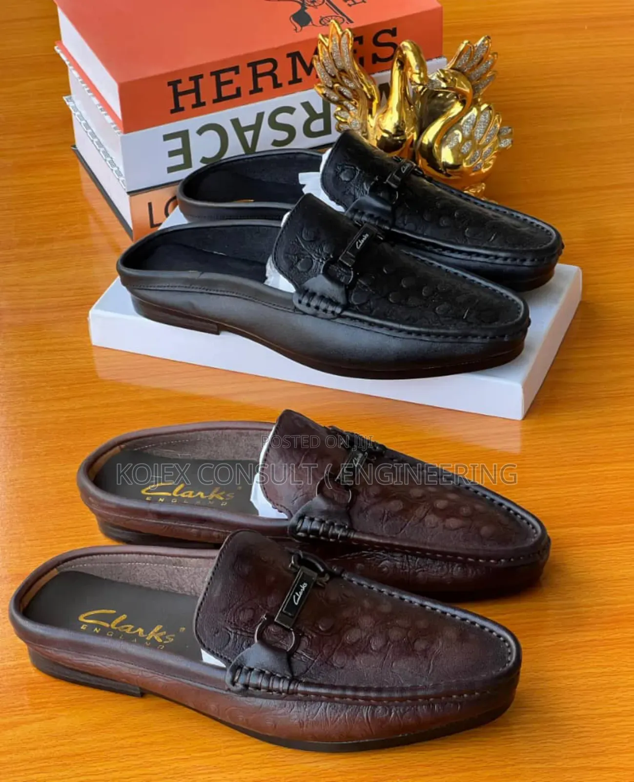 Clarks Leather Half Shoe