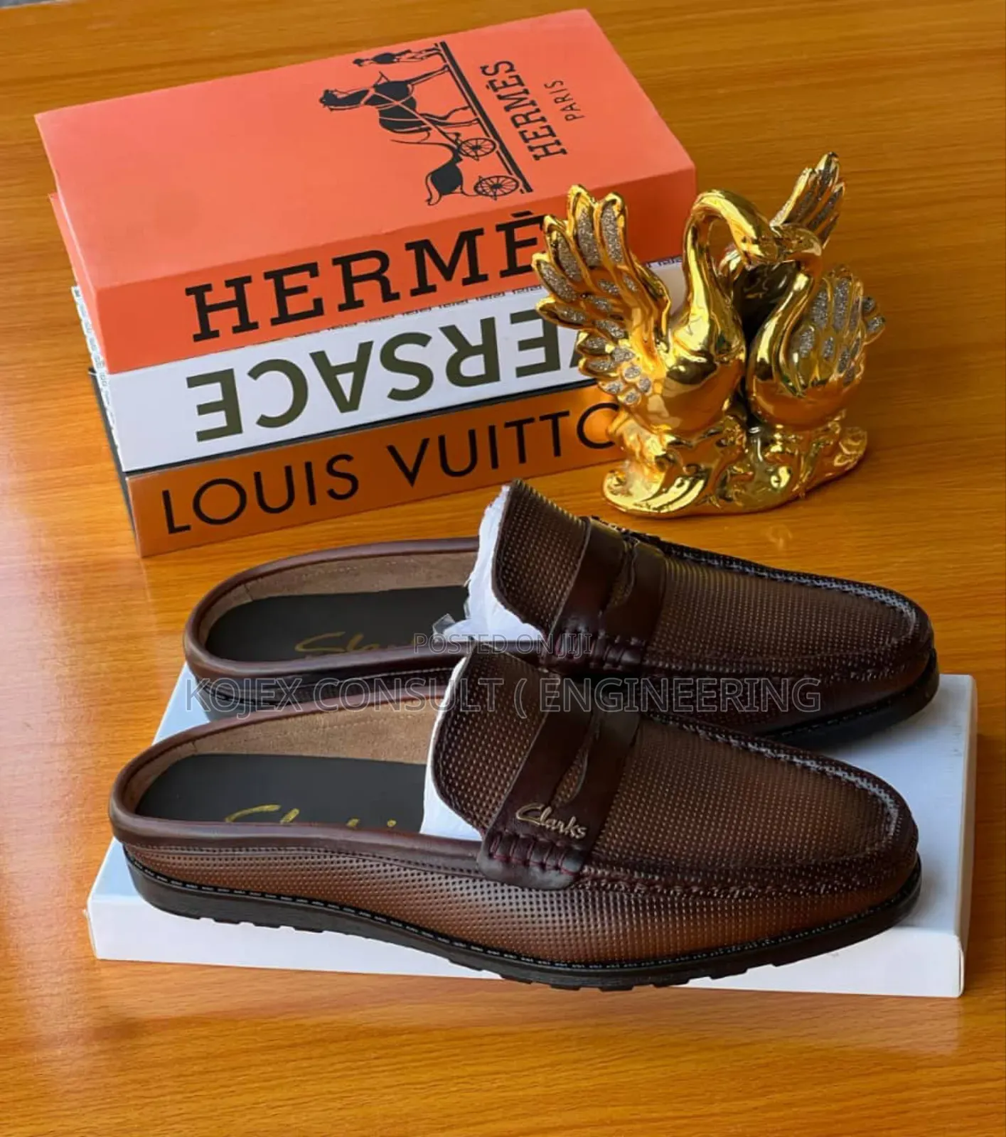 Clarks Leather Half Shoe